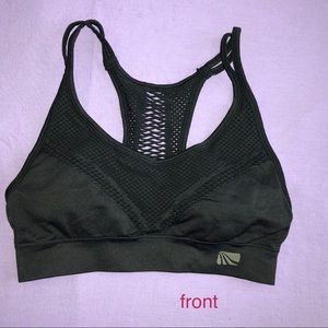 marika tek black sports bra w mesh